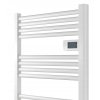 Erga Pago, elektromos radiátor 540x960 mm digitális termosztáttal, 500W, matt fehér, ERG-LAV-GRZE-E-ALU-960540-WH