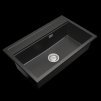 Gamma Advance, 1 rekeszes gránit mosogató 805x505x210 mm, fekete, GMA-ZLE000120