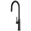 Gamma Slender, magas mosogató csaptelep kihúzható kifolyóval, h-540, fényes fekete, GMA-BS-SBK