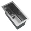 Gamma, 1 rekeszes acél mosogató 220x440x210 mm, csiszolt acél, GMA-S2244-CH