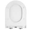 Gamma D8, WC-ülőke 470x365 mm, polipropilén, SoftClose, EasyClean, fényes fehér, GMA-D8