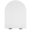 Gamma D8, WC-ülőke 470x365 mm, polipropilén, SoftClose, EasyClean, fényes fehér, GMA-D8