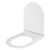 Gamma D8, WC-ülőke 470x365 mm, polipropilén, SoftClose, EasyClean, fényes fehér, GMA-D8