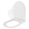Gamma D8, WC-ülőke 470x365 mm, polipropilén, SoftClose, EasyClean, fényes fehér, GMA-D8