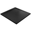 Rea Grand Black, ásványkőből készült zuhanytálca 90x90x3,5 cm, REA-K4595