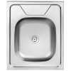Kuchinox 60, 1 rekeszes rozsdamentes mosogató 500x600x160 mm, acél, LAV-SK6_010T