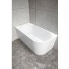 Aqualine, TIBERA L sarok szabadon álló kád 150x75cm, fehér, E1047