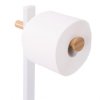 Erga Yami, WC-papír tartó WC kefével és papíradagolóval, fehér-barna, ERG-YKA-P.YAMI-WHT