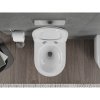 Mexen Rico, falra akasztható wc csésze 490x360x370 mm, Perem nélküli Tornado + duroplast wc ülőke, fényes fehér, 30720100T