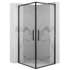 47902 rea abra matte rohovy otvaraci sprchovy kut 90 x 90 cm cierny profil cire sklo rea k5502