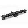 Rea PRO Black Matt, lineáris vízelvezető csatorna 60cm, görög mintás, fekete matt, REA-G8023