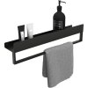 Rea, fürdőszobai polc 60cm SF01, fekete matt, REA-06002