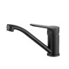 Kuchinox Atez, mosdócsap mozgatható kifolyóval, fekete matt, LAV-BTK_726D