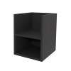 Mereo, Mereo Aira, fürdőszoba szekrény 40 cm, talp, Multidecor, Fekete Supermat, MER-CN795SCIPM