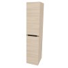 Mereo, Mereo Mailo, fürdőszobaszekrény 170 cm magas, fekete fogantyú, Multidecor, kemény juhar pezsgőszín, MER-CN594LPBJHS2
