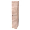 Mereo, Mereo Mailo, fürdőszobaszekrény 170 cm magas, króm fogantyú, Multidecor, Nelson Oak, MER-CN594LPDNLS