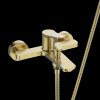 Invena Alonia, kádcsaptelep kézi zuhanyszettel, matt arany, INV-BW-70-009-V