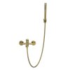Invena Alonia, kádcsaptelep kézi zuhanyszettel, matt arany, INV-BW-70-009-V