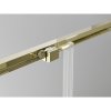Mexen Exo, tolóajtó zuhanyhoz 120 cm, átlátszó üveg, arany, 8151-120-000-50-00