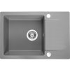 Kuchinox Celebes, 1 rekeszes gránit mosogató 650x440x185mm rövid csepegtetővel, szürke, LAV-SBL_513T