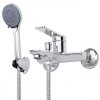 Erga Natali, fali kádcsaptelep kézizuhannyal, króm, ERG-YKA-BW.NATALI-CHR