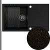 Zloty metalik zlew granitowy SINK 55L z grafitowym syfonem manualnym z ociekarka[1]