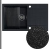 Czarny metalik zlew granitowy SINK 55L z grafitowym syfonem manual z ociekarka[1]