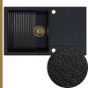 Czarny metalik zlew granitowy SINK 55L ze zlotym syfonem manual z ociekarka[1]