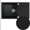 Czarny zlew granitowy SINK 55L z syfonem manual z ociekarka[1]