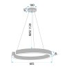 Toolight, LED mennyezeti lámpa 60cm, 60W, 3000K, LHJ053-CP1 C, matt arany, OSW-50027
