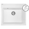 Laveo Tau, 1 rekeszes gránit mosogató 570x500x215 mm, fehér, LAV-SBT_610Y