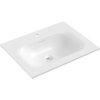 Mexen Vela, beépített mosdó 61 x 46,5 cm, fényes fehér, 25236000