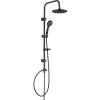 Kuchinox Cento, fali zuhanyoszlop fejzuhany és kézi zuhanyfejjel, matt fekete, LAV-PKC_70OX