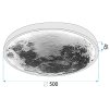 Toolight Moon, LED fali lámpa 50cm, 35W, 4000K, APP1806-CW, OSW-04352