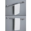 Rea Modern, fürdőszobai törölközőtartó 60 cm, 6603, szálcsiszolt acél, REA-98002