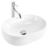 Rea Oktawia, asztali mosdó 490x355x150 mm, fényes fehér, REA-U6366