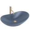 Rea Royal, pultra szerelhető mosdó 615x355x155 mm, matt kék, REA-U6373