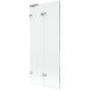 Mexen Lunar L, kétszárnyú kádparaván bal oldali 80 x 150 cm, átlátszó üveg, króm, 897L-080-100-01-00-L