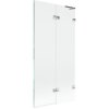 Mexen Lunar L, kétszárnyú kádparaván jobb oldali 90 x 150 cm, átlátszó üveg, króm, 897L-090-100-01-00-P