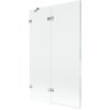 Mexen Lunar, kétszárnyú kádparaván bal oldali 110 x 150 cm, átlátszó üveg, króm, 897-110-100-01-00-L