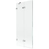 Mexen Lunar, kétszárnyú kádparaván bal oldali 80 x 150 cm, átlátszó üveg, króm, 897-080-100-01-00-L