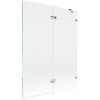 Mexen Lunar, kétszárnyú kádparaván jobb oldali 130 x 150 cm, átlátszó üveg, króm, 897-130-100-01-00-P
