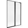 Mexen Mist L, kétszárnyú kádparaván, jobb oldali 120 x 150 cm, fekete keret, fekete - 8A9L-120-011-70-70-P