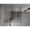 Mexen Mist-H L Duo, 2 szárnyú zuhanykabin 110 x 110 cm, átlátszó üveg, króm profil, 8A5L-110L-110P-01-00