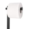 Erga Luki, WC-papír és WC-kefe tartó 2 az 1-ben, matt fekete, ERG-YKA-P.LUKI-FB