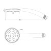 Sapho, Kézizuhany, 80 mm átmérő, ABS/króm, 2755