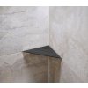 Gedy, SMART sarokpolc, 170x30x170mm, matt fekete, 328314