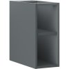 Mexen Box-A, nyitott szekrény polccal 20 cm, grafit matt, 91AX2-0200-470-0-66