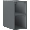 Mexen Box-A, nyitott szekrény polccal 25 cm, grafit matt, 91AX2-0250-470-0-66