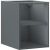 Mexen Box-A, nyitott szekrény polccal 35 cm, grafit matt, 91AX2-0350-470-0-66